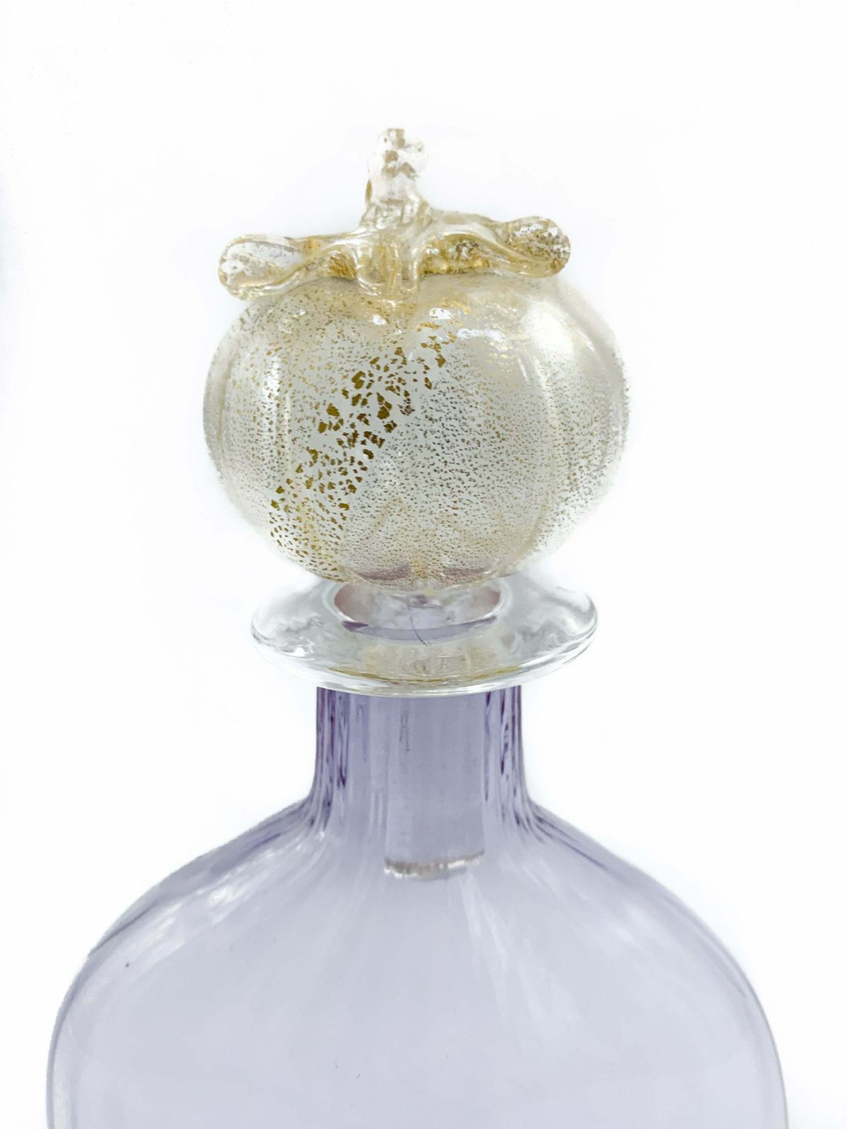 Murano Glass Bottle Signed Carlo Moretti photo furniture