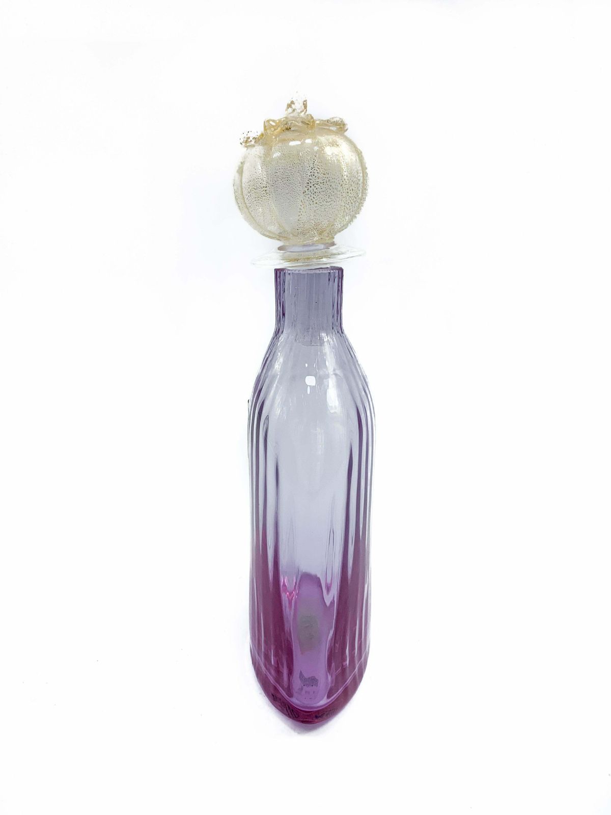 Murano Glass Bottle Signed Carlo Moretti photo Home Decor