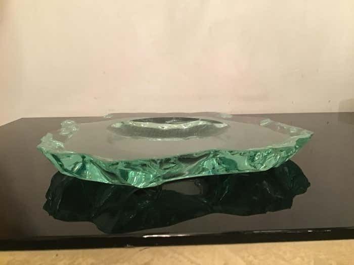 Fontana Arte Pietro Chiesa Empty Pockets/Ashtray/Centerpiece Glass, 1950, Italy photo 1156.0