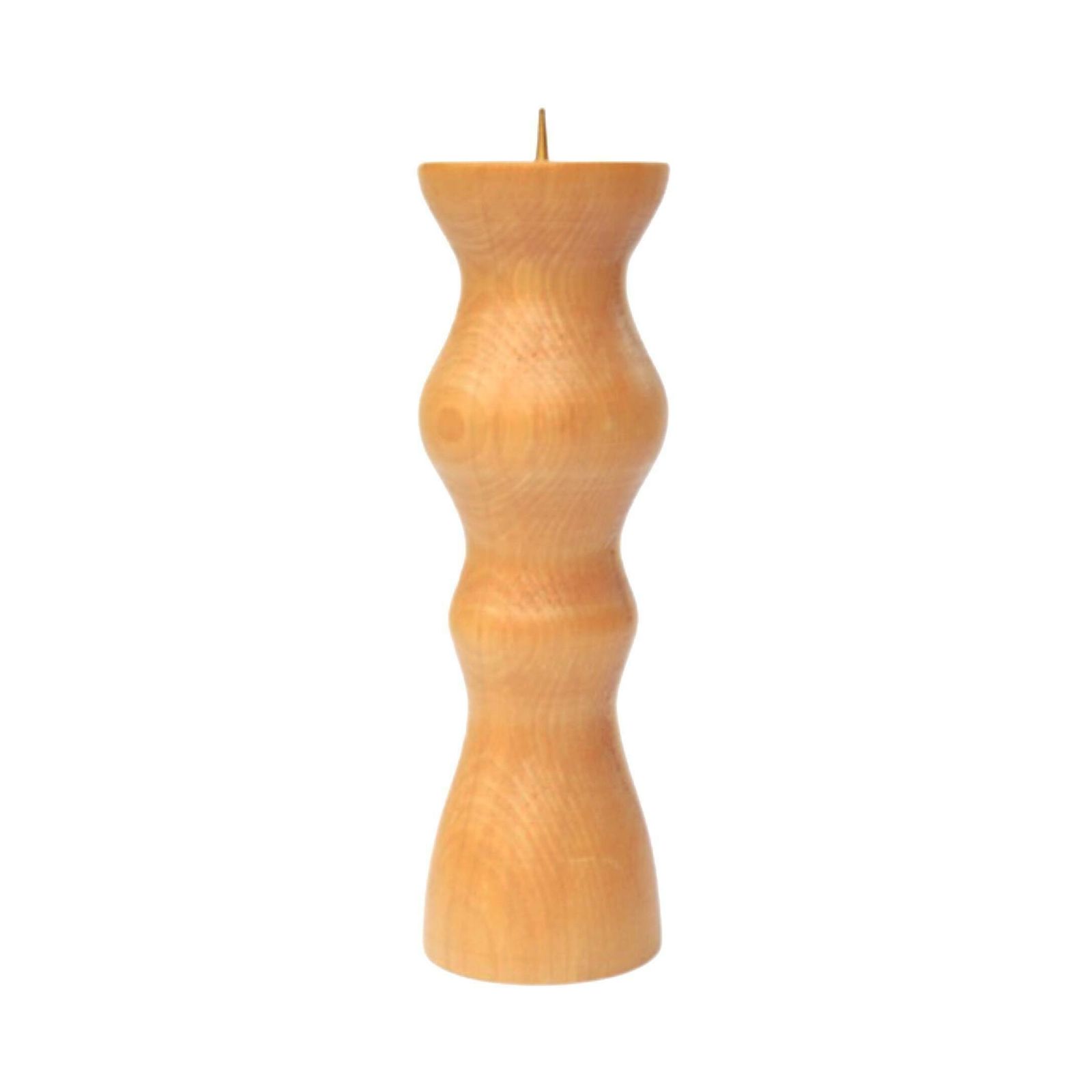 Wooden Modernist Candlestick, Denmark, 1970s. photo vintage