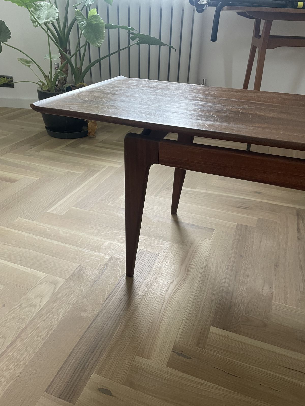 Mid Century Long John Coffee Table, By A. Younger 1950s 1960s. photo 350.0
