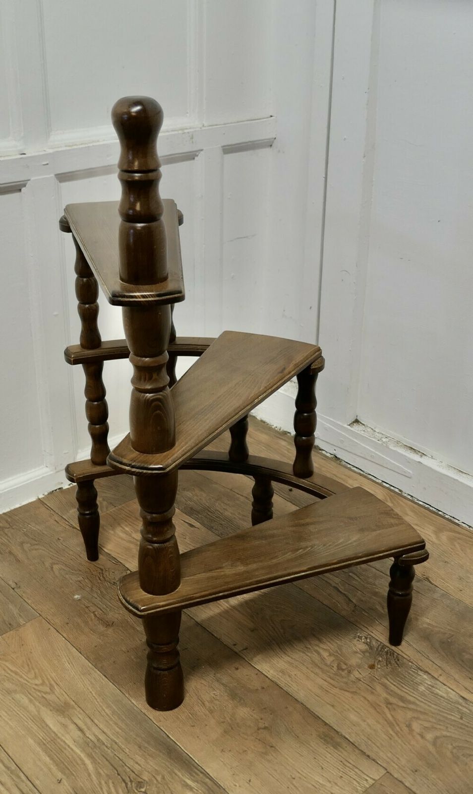 Spiral Library Steps With Turned Supports photo Home Decor