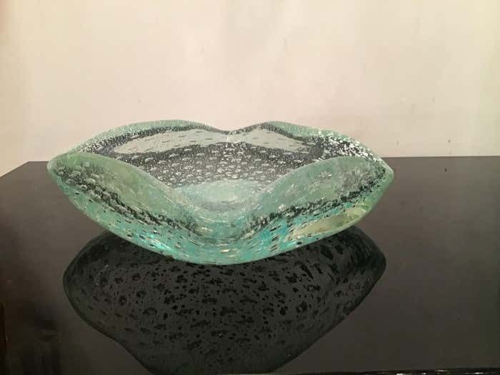 1402.0 Venini Centerpiece Murano Glass, 1950, Italy photo