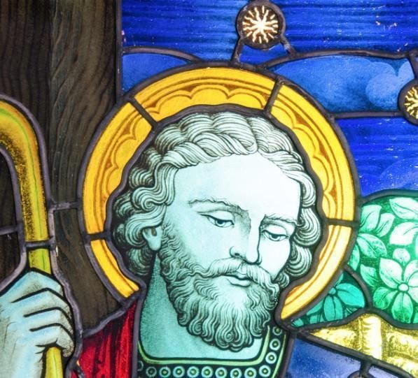 Original Antique Stained Glass Church Windows photo for sale