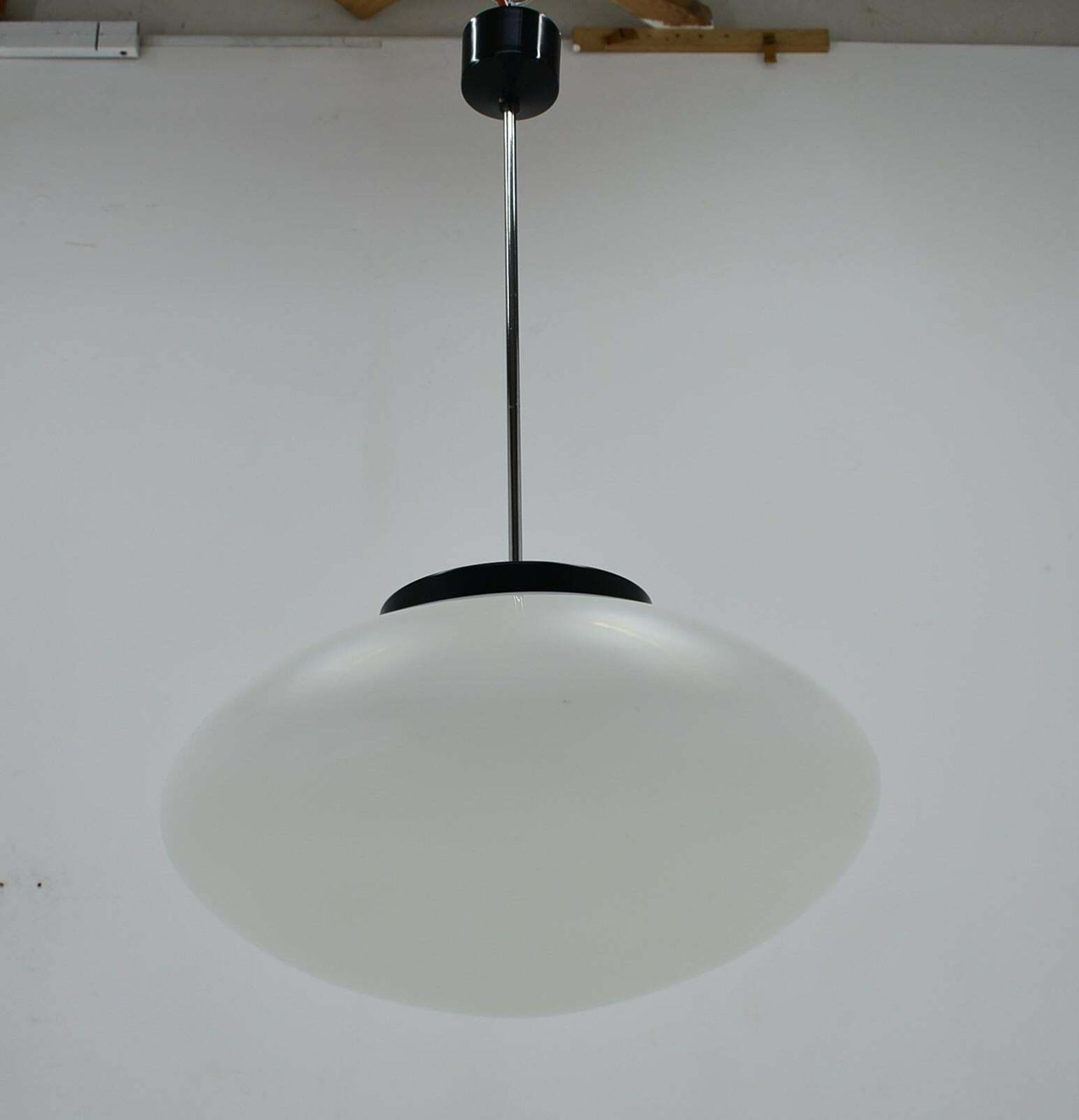 Mid Century Glass Pendant By Jaroslav Bejvl For Kamenicky Senov, 1960's photo for sale
