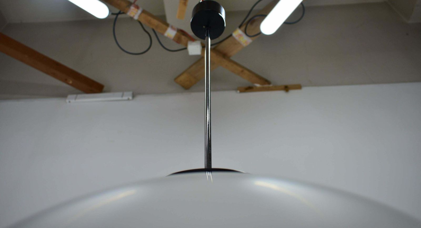 Mid Century Glass Pendant By Jaroslav Bejvl For Kamenicky Senov, 1960's photo vinterior