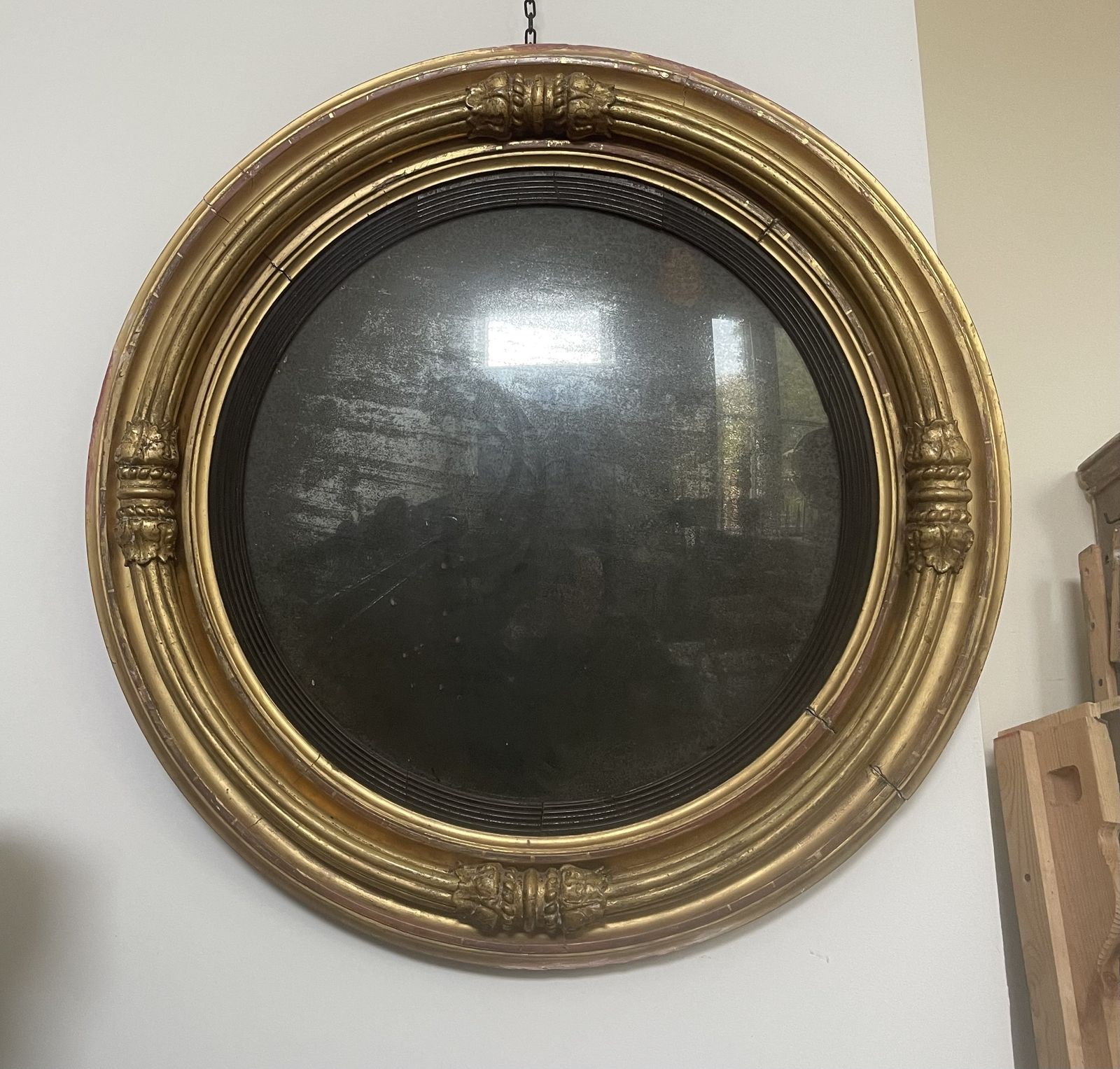 A Large William IV Convex Mirror