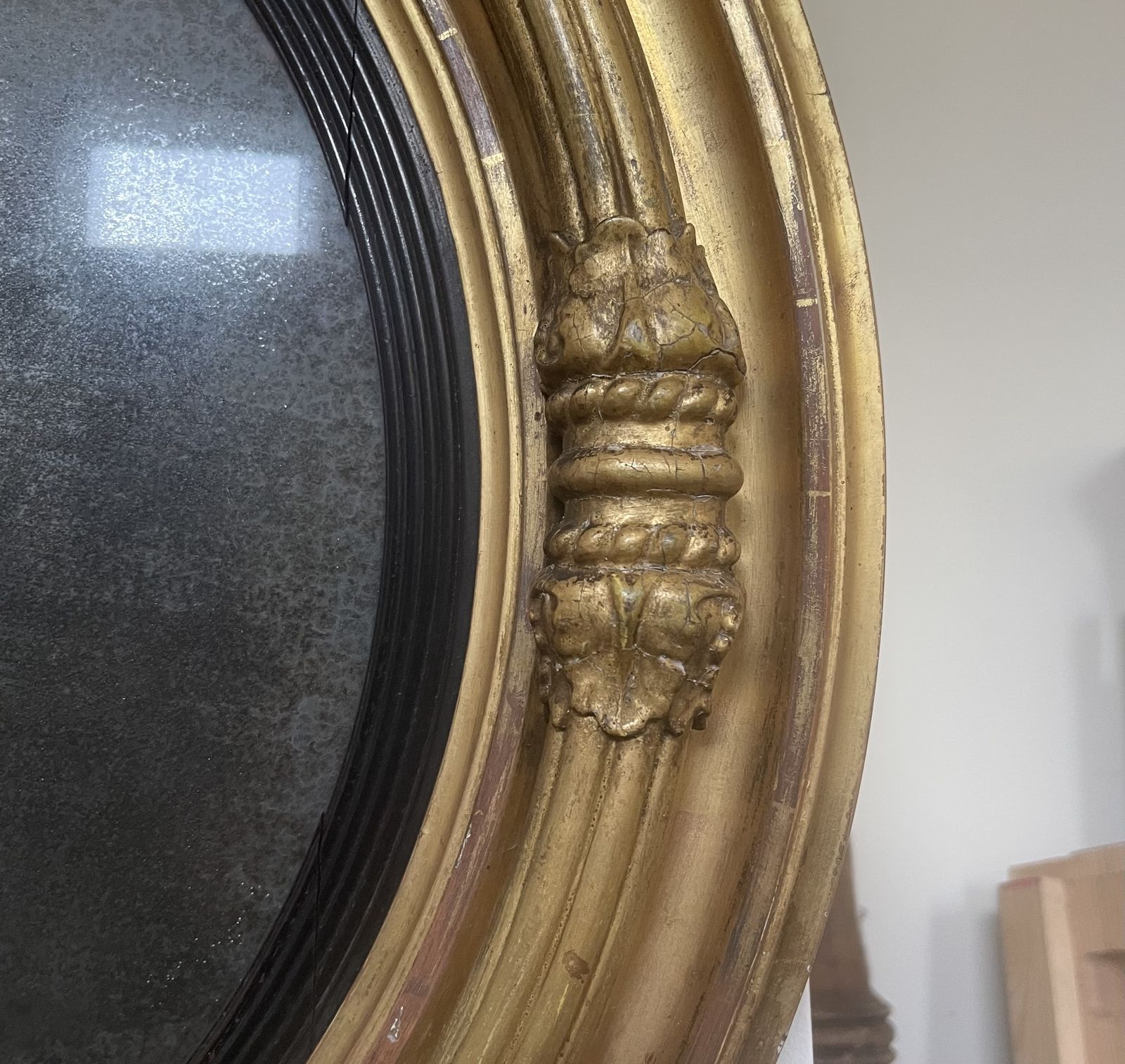 A Large William IV Convex Mirror photo furniture