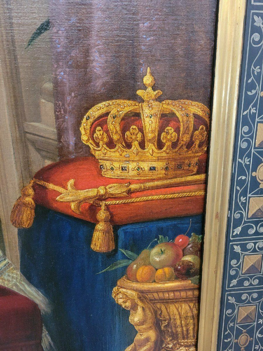Beautiful Ladies, Large 214 Cm Oil On Canvas, 19th Century photo 12500.0