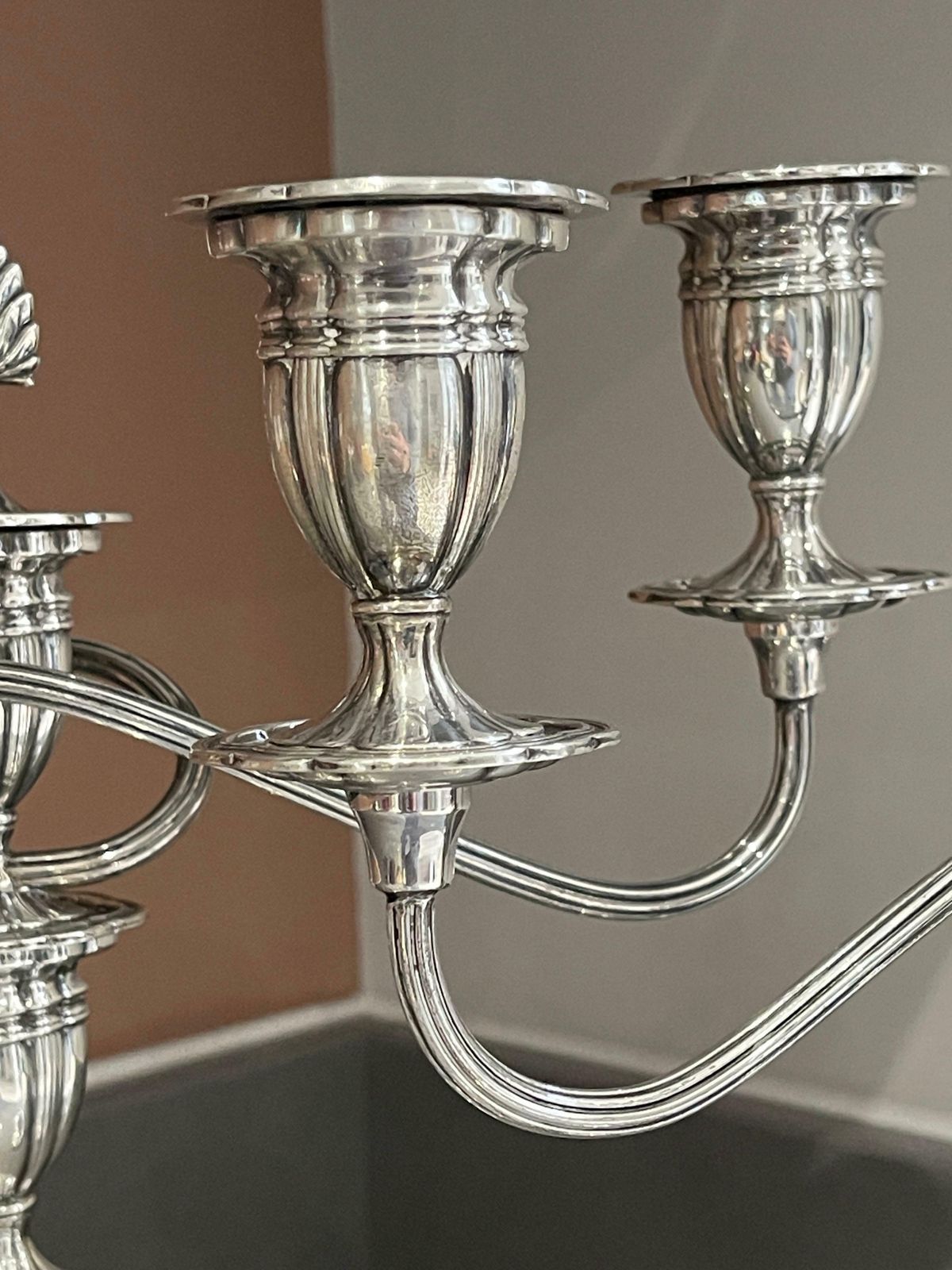 photo furniture Antique Candelabras A Pair Of Elegant Sterling Silver Candle Holders Hallmarked