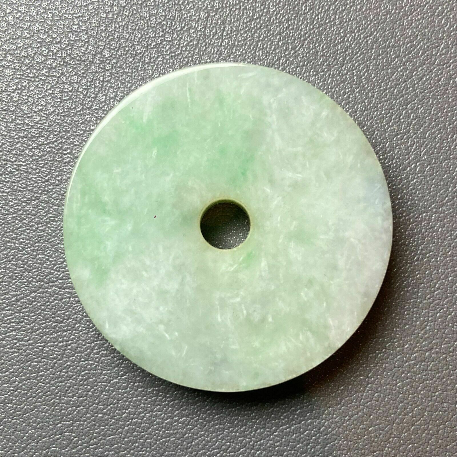 Grade A Apple Green Jadeite Jade Carved Ping An Kou photo furniture
