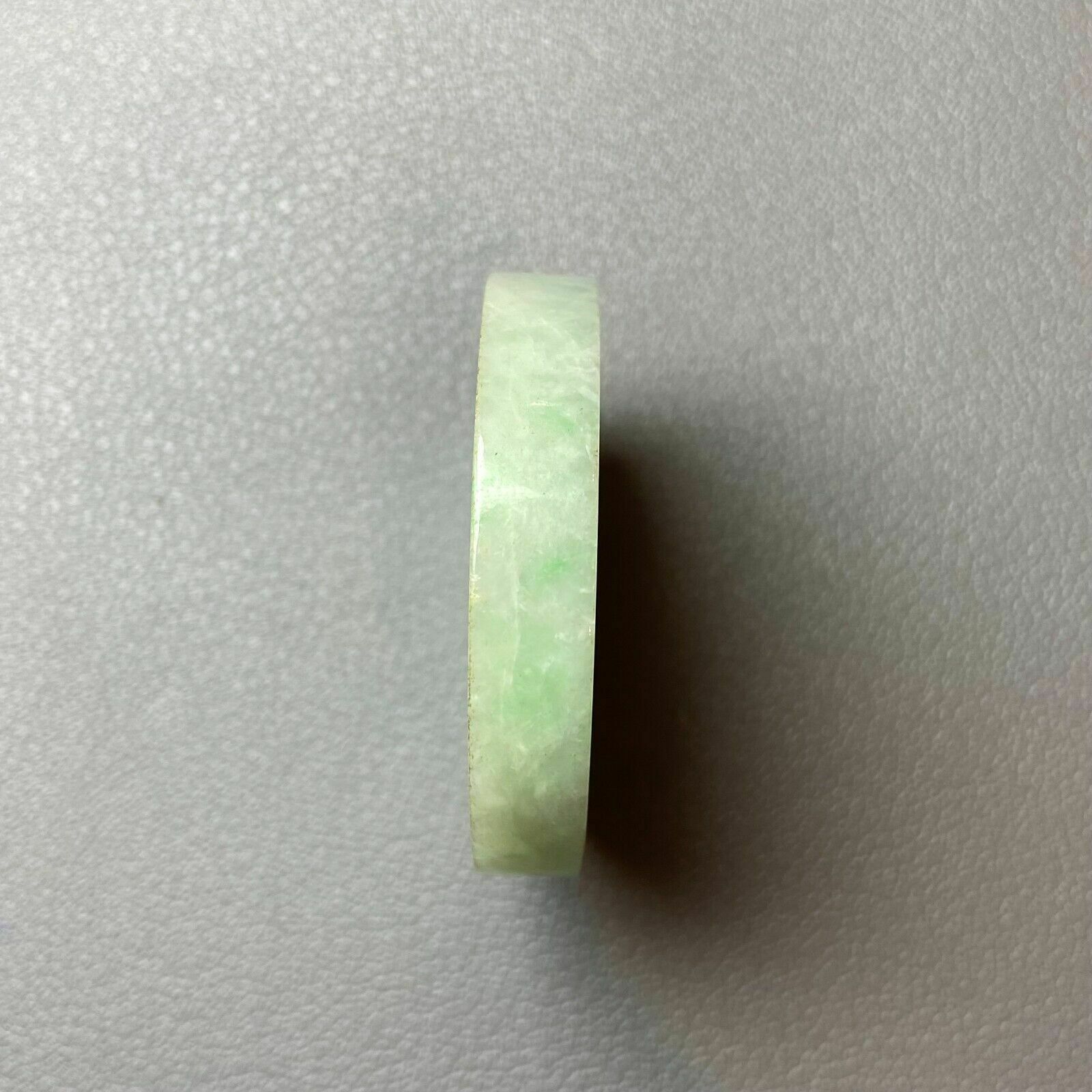 Grade A Apple Green Jadeite Jade Carved Ping An Kou photo Home Decor