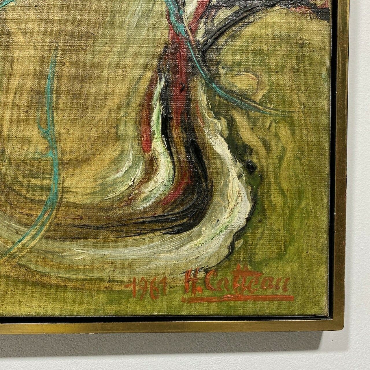 Modern Schilderij – H. Catteau, Jaren 1960 photo 248.0
