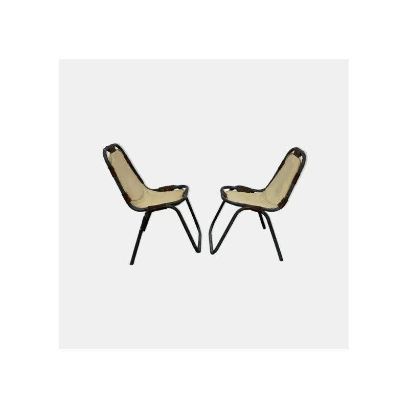 Paar Stoelen In De Stijl Van Charlotte Perriand