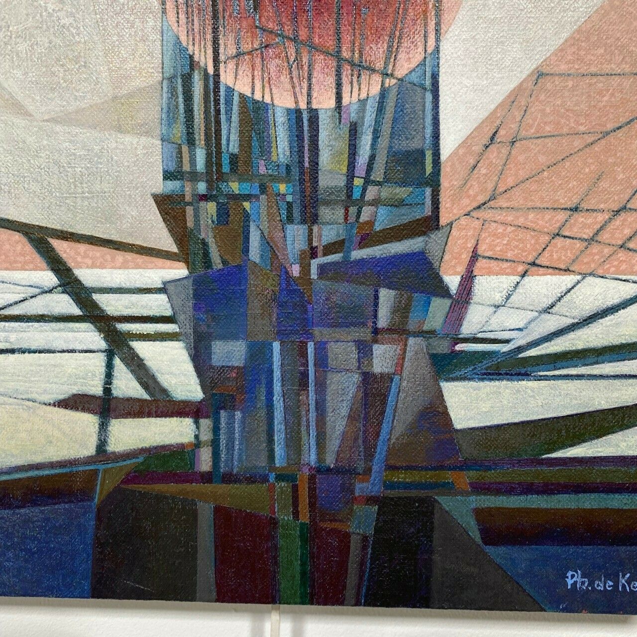 Abstract Schilderij, Acryl Op Doek, Van Ph. De Kerckhove photo furniture