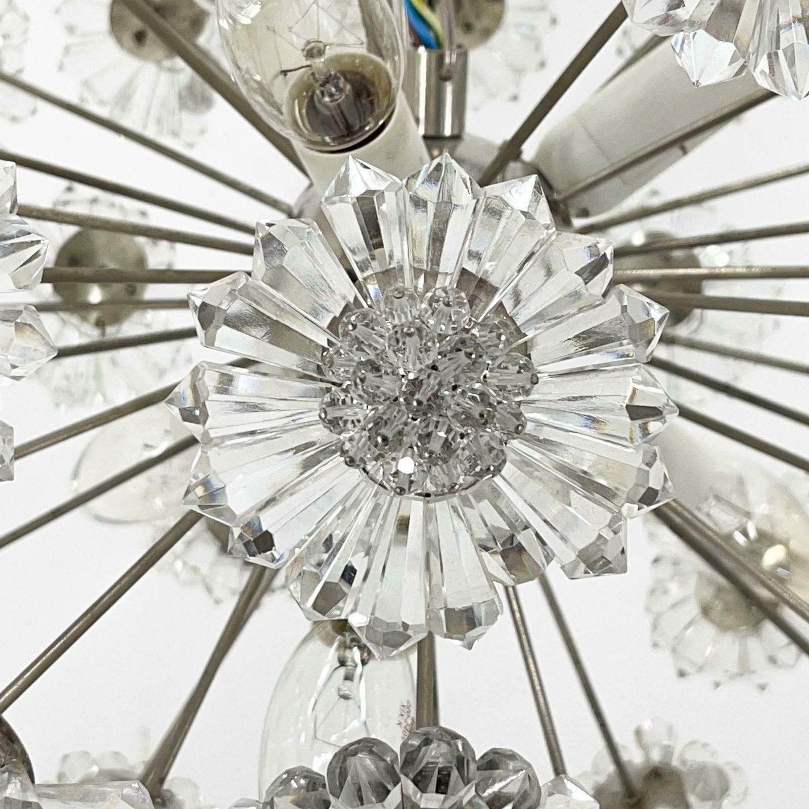 Design Space Age Dandelion / Sputnik Chandelier By Preciosa, 1970s photo Lighting