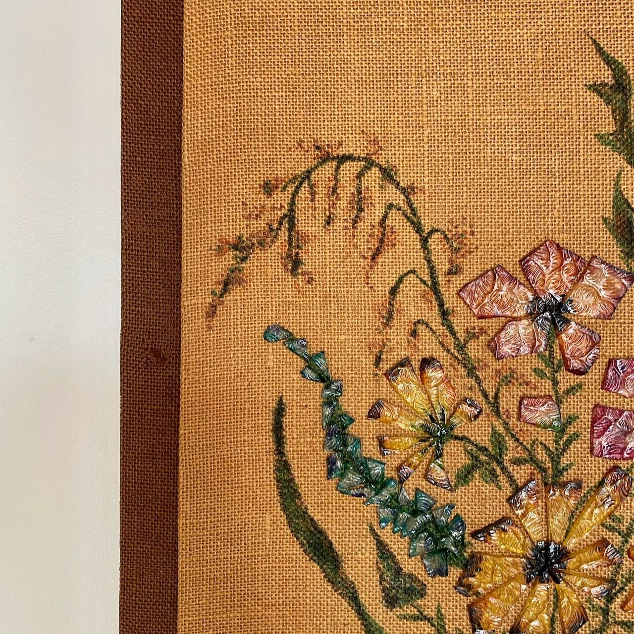 Thérèse Hémery   Painting With Diamond Glass   Bouquet photo vintage