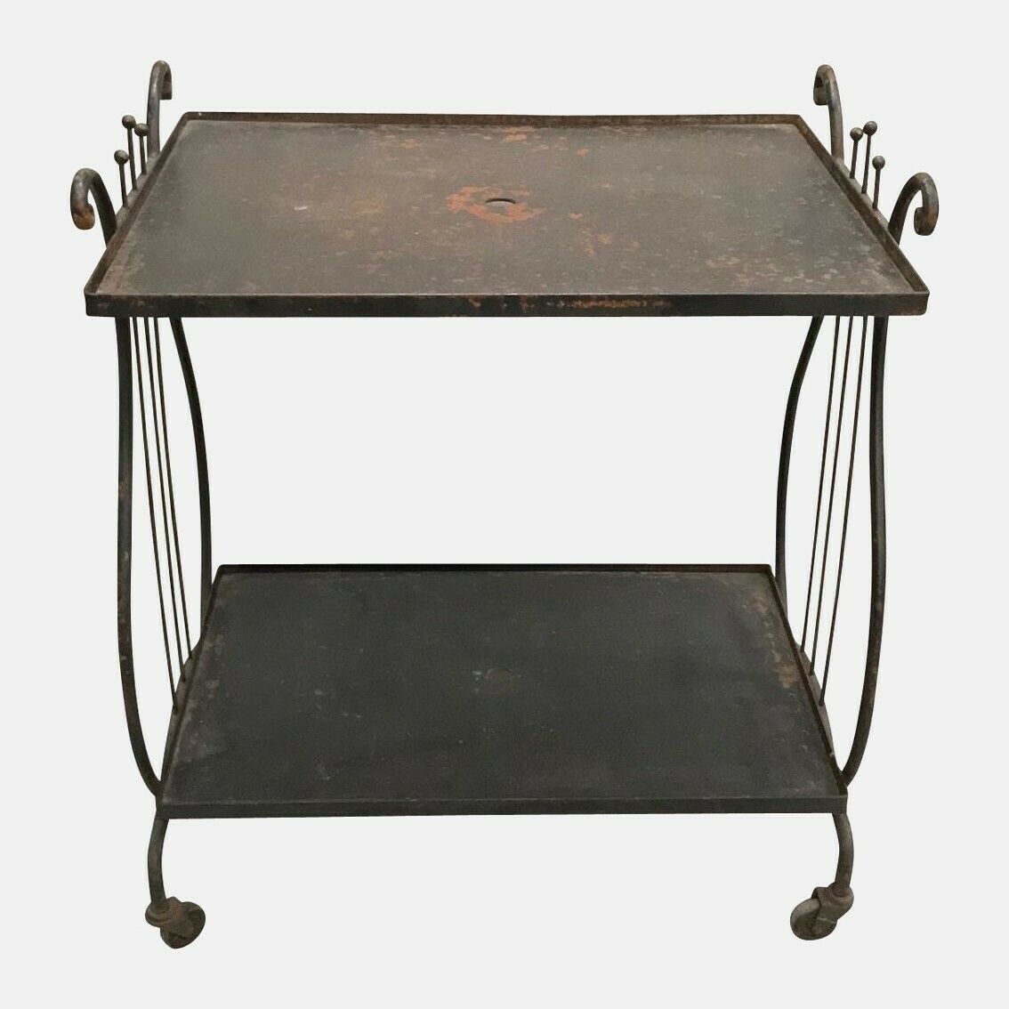 Bar Cart With A Harp, Mid 20th Century