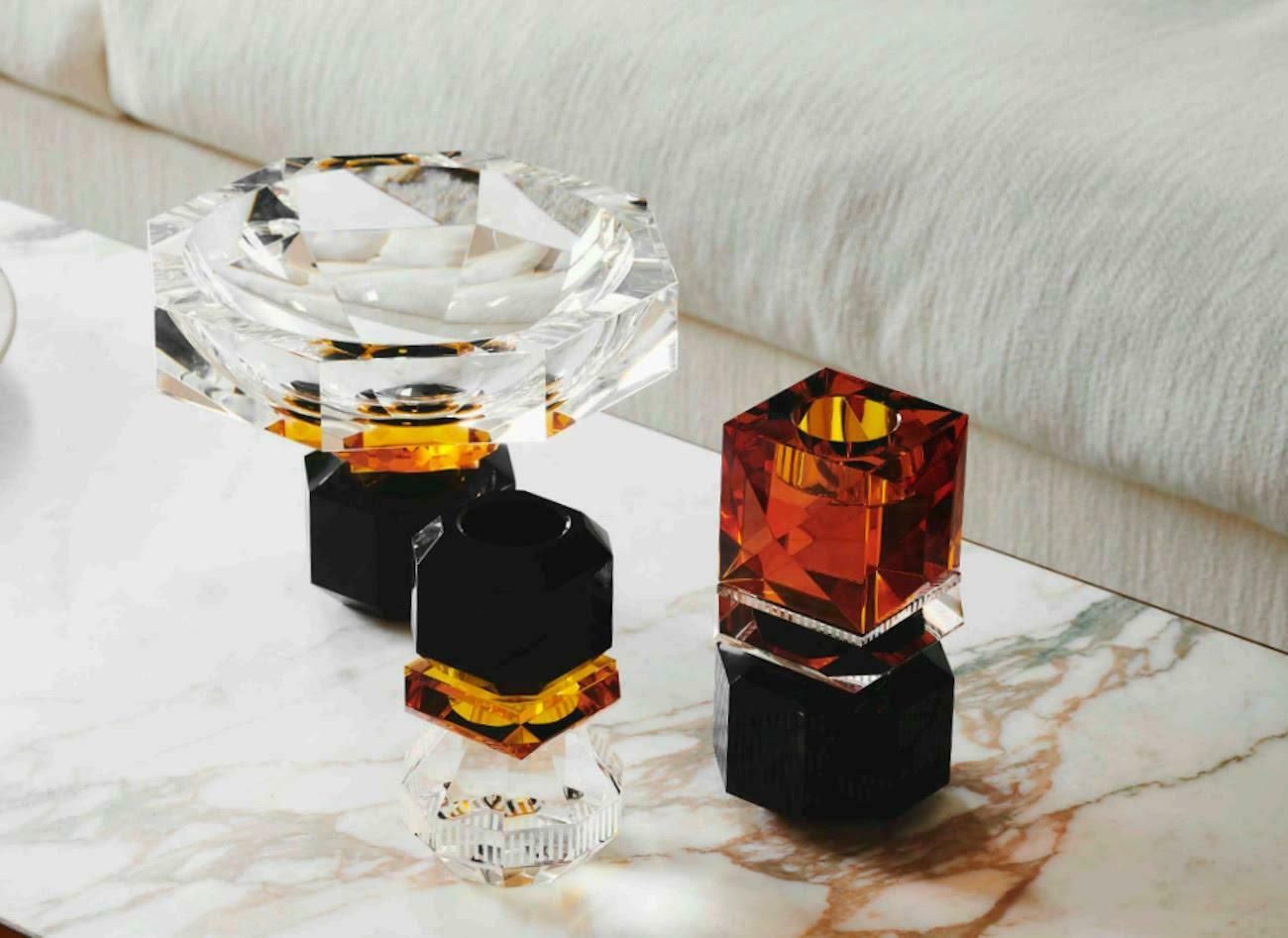 Crystal Candlestick, Model Dak, 21st Century. photo furniture