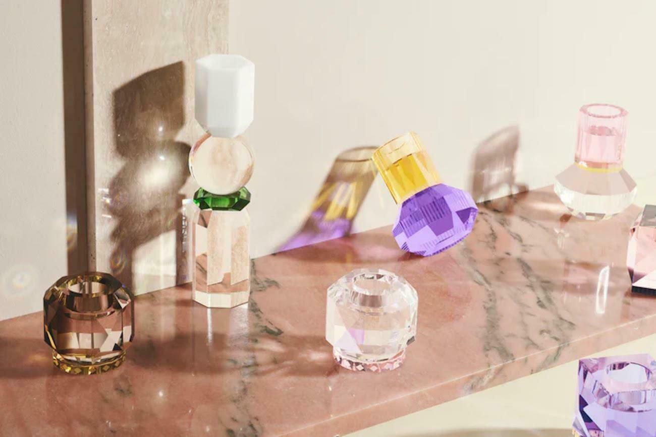 photo for sale Crystal Candlestick, Model Chic, 21st Century.