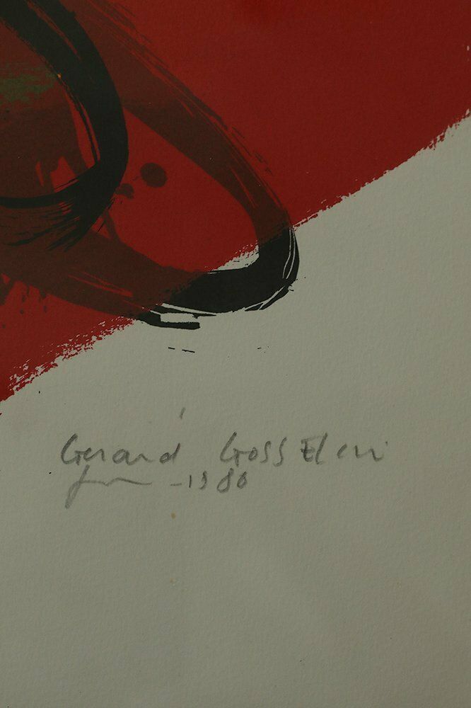 Gérard Gosselin, Tribute To Lorca, Color Lithograph, 1986, Framed photo 577.0