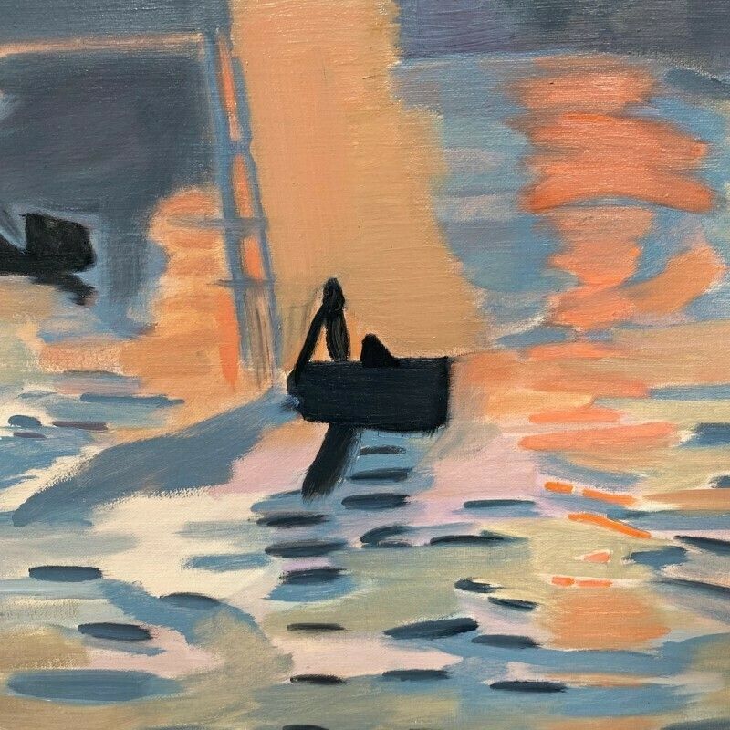 Schilderij Van Joseph Dumont, Jaren 1990 photo vinterior
