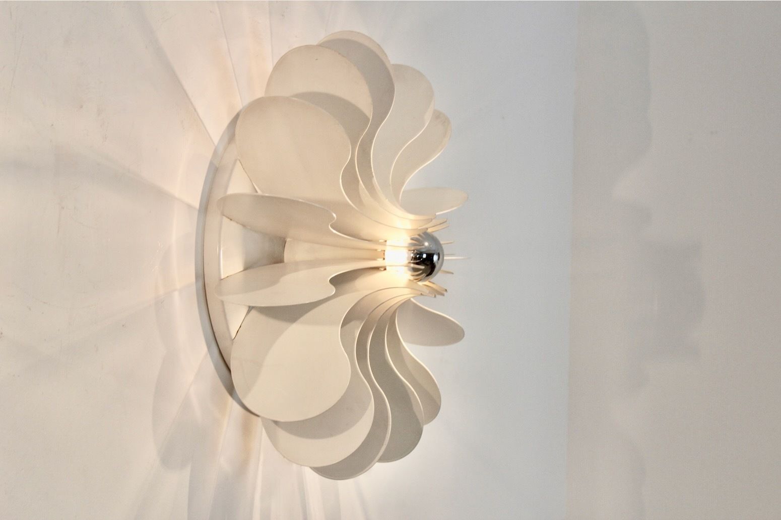 Graphical Bolide Sconces By Hermian Sneyders De Vogel For Raak, Amsterdam, Stock Of Four