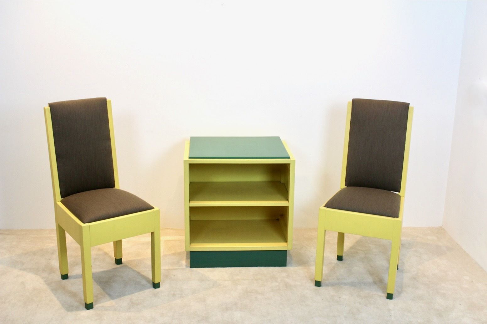 Dutch Modernism Chairs And Cabinet By Jan Den Drijver For ‘De Stijl’ photo furniture