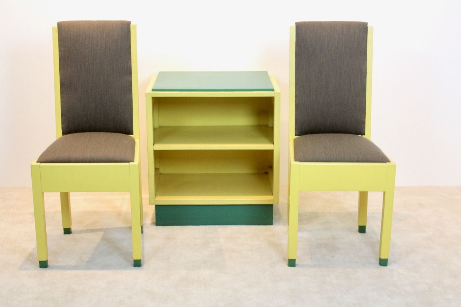 Dutch Modernism Chairs And Cabinet By Jan Den Drijver For ‘De Stijl’ photo 1290.0