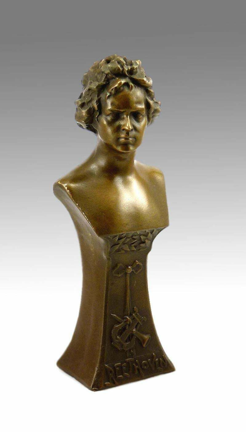 Bronze Sculpture Of Beethoven, 21st Century.