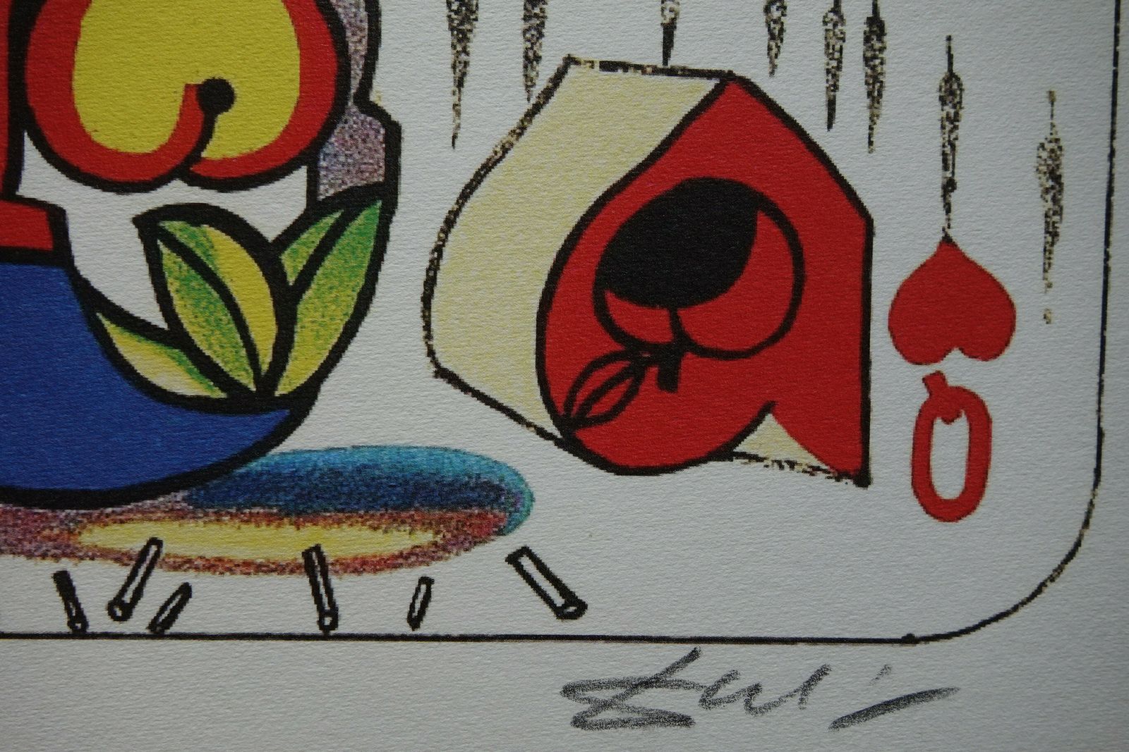 Fine Surrealist Limited Edition Print, Surreal Playing Cards   Queen, Salvador Dali, Signed & Numbered In Pencil photo Art