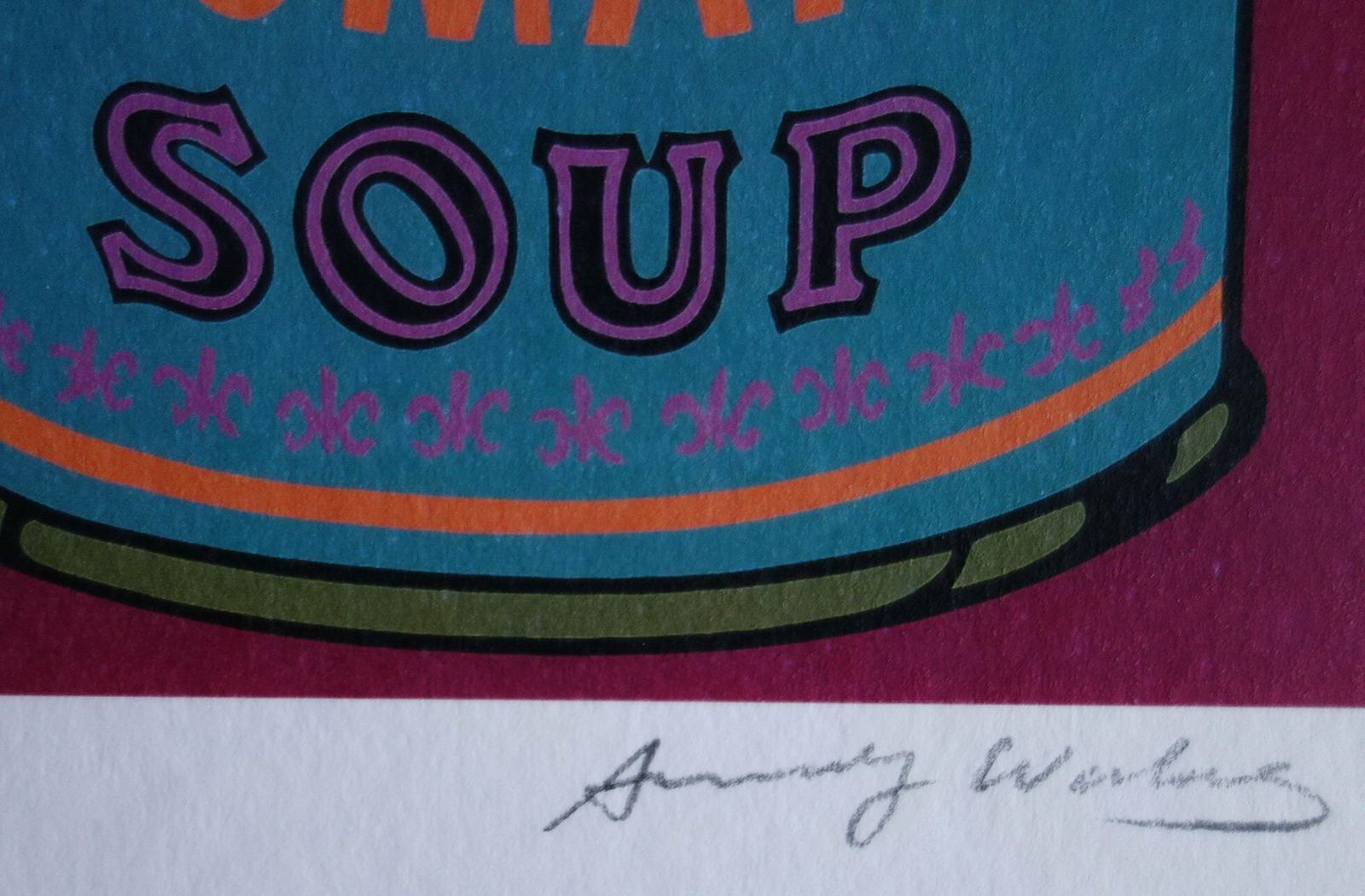 Fine Pop Art Limited Edition Print – Campbell’s Soup Can, Andy Warhol, Signed & Numbered, With Estate Stamp photo Art
