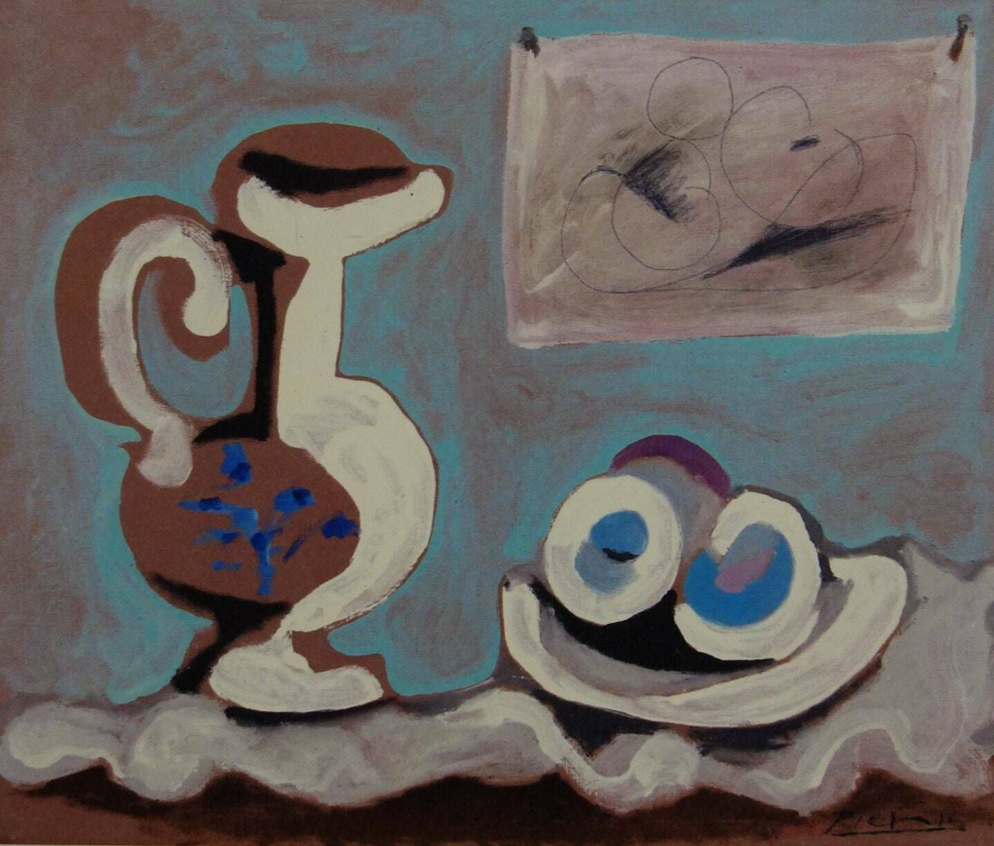 Fine Cubist Limited Edition Print – Still Life, Pablo Picasso, Signed & Numbered photo furniture