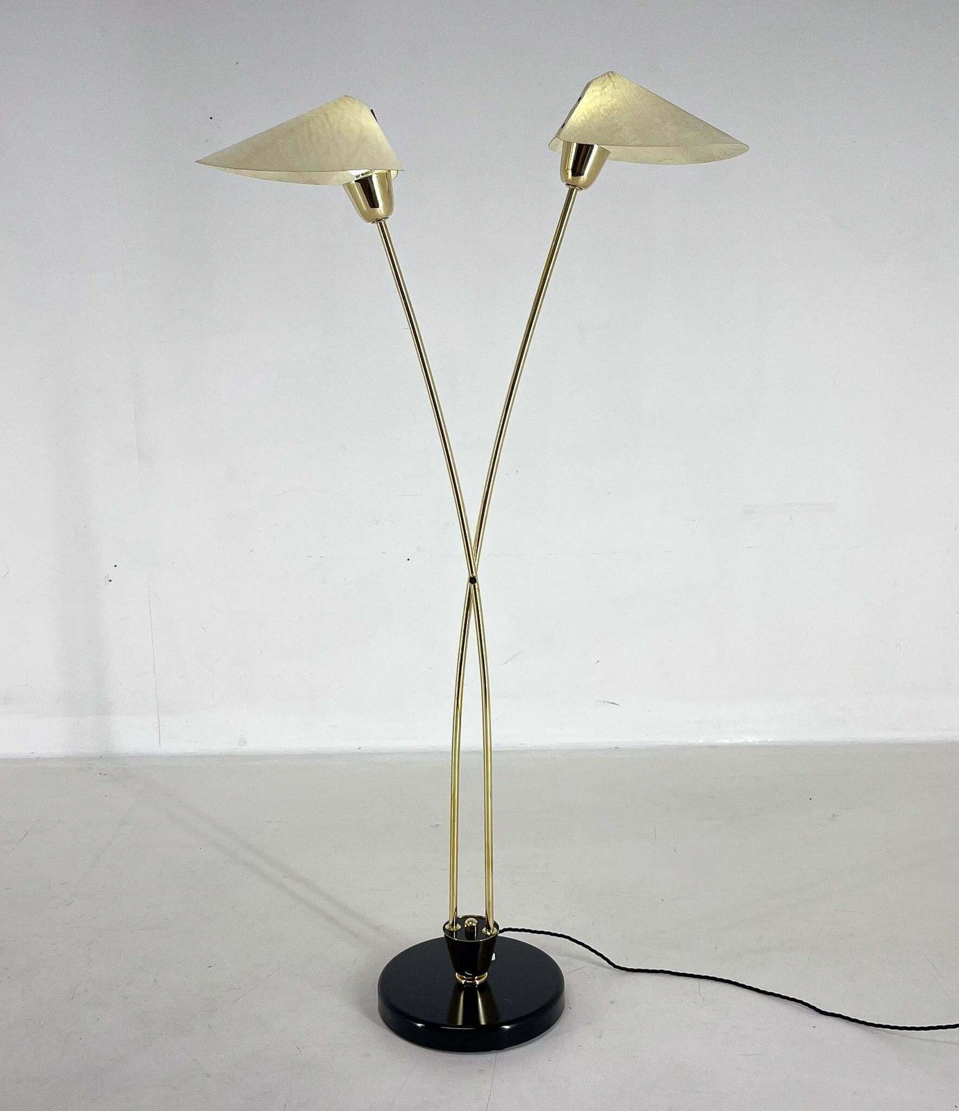 Mid Century Brass Floor Lamp By Napako, 1960s photo 849.0