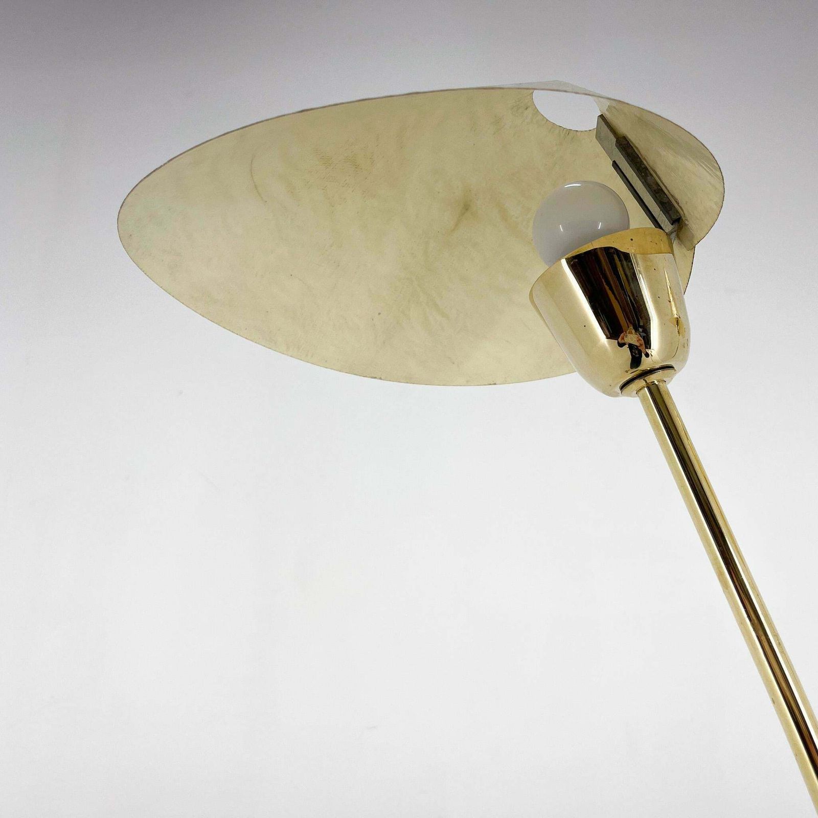 photo for sale Mid Century Brass Floor Lamp By Napako, 1960s