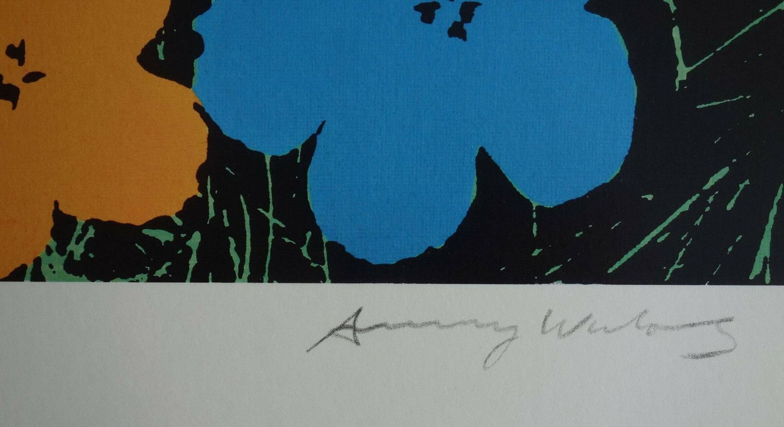 Fine Pop Art Limited Edition Print – Flowers, Andy Warhol, Stamp Signed & Numbered photo for sale