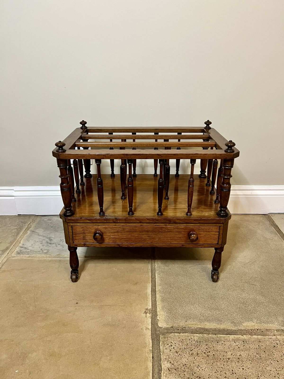 Victorian Quality Figured Walnut Canterbury photo furniture
