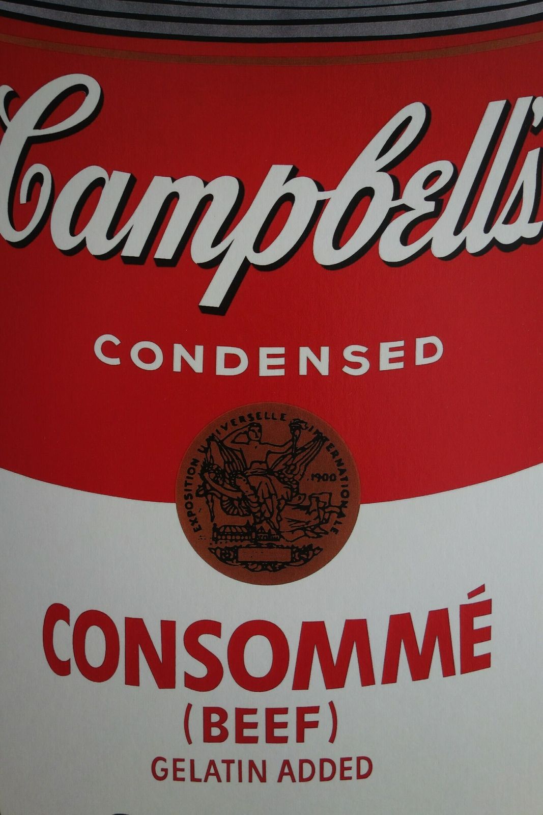 Fine Pop Art Limited Edition Print – Campbell’s Soup Can, Andy Warhol, Hand Signed & Numbered, With Estate Stamp photo furniture