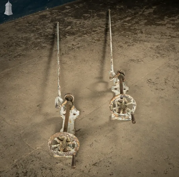 photo furniture Screw Jack Window Winder, Cast Iron High Level Window Hand Crank, Pair