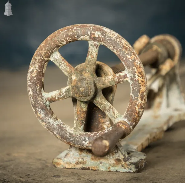 photo for sale Screw Jack Window Winder, Cast Iron High Level Window Hand Crank, Pair