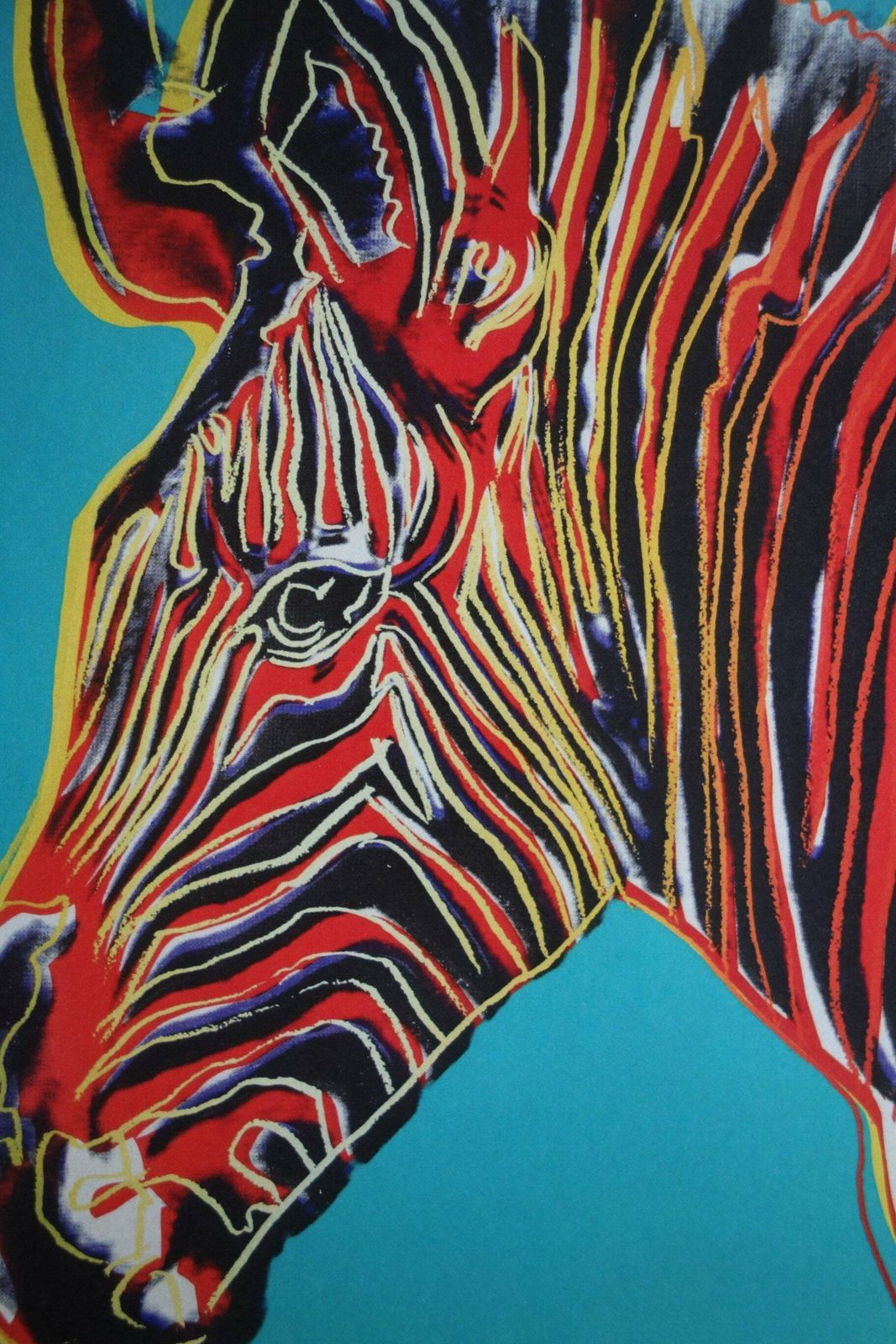 Fine Pop Art Limited Edition Print   Animal Series   Zabra, Andy Warhol, Signed & Numbered photo furniture
