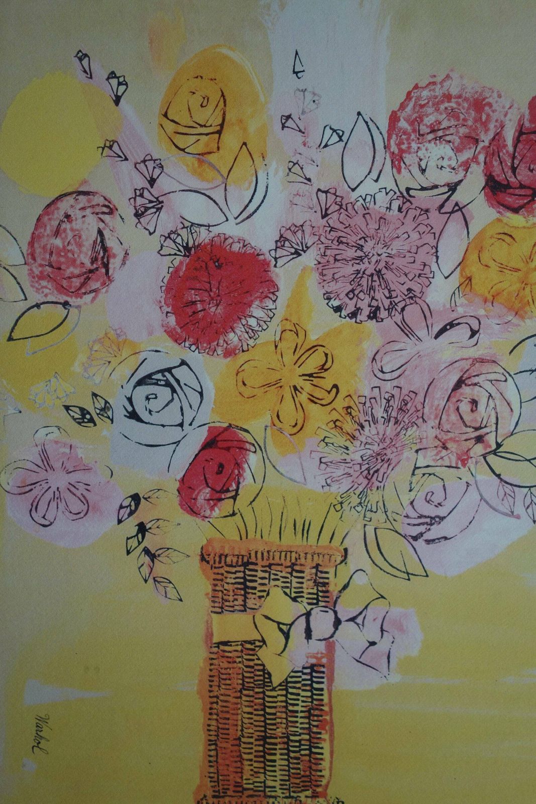 Fine Pop Art Limited Edition Print   Illustration   Flowers, Andy Warhol, Signed & Numbered photo for sale