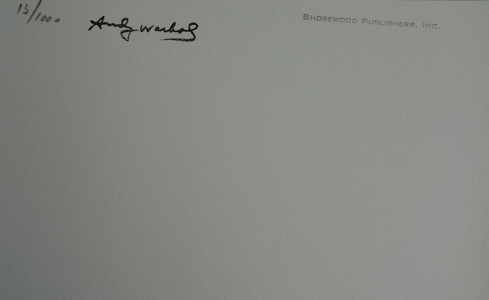 Fine Pop Art Limited Edition Print   Illustration   Flowers, Andy Warhol, Signed & Numbered photo vinterior