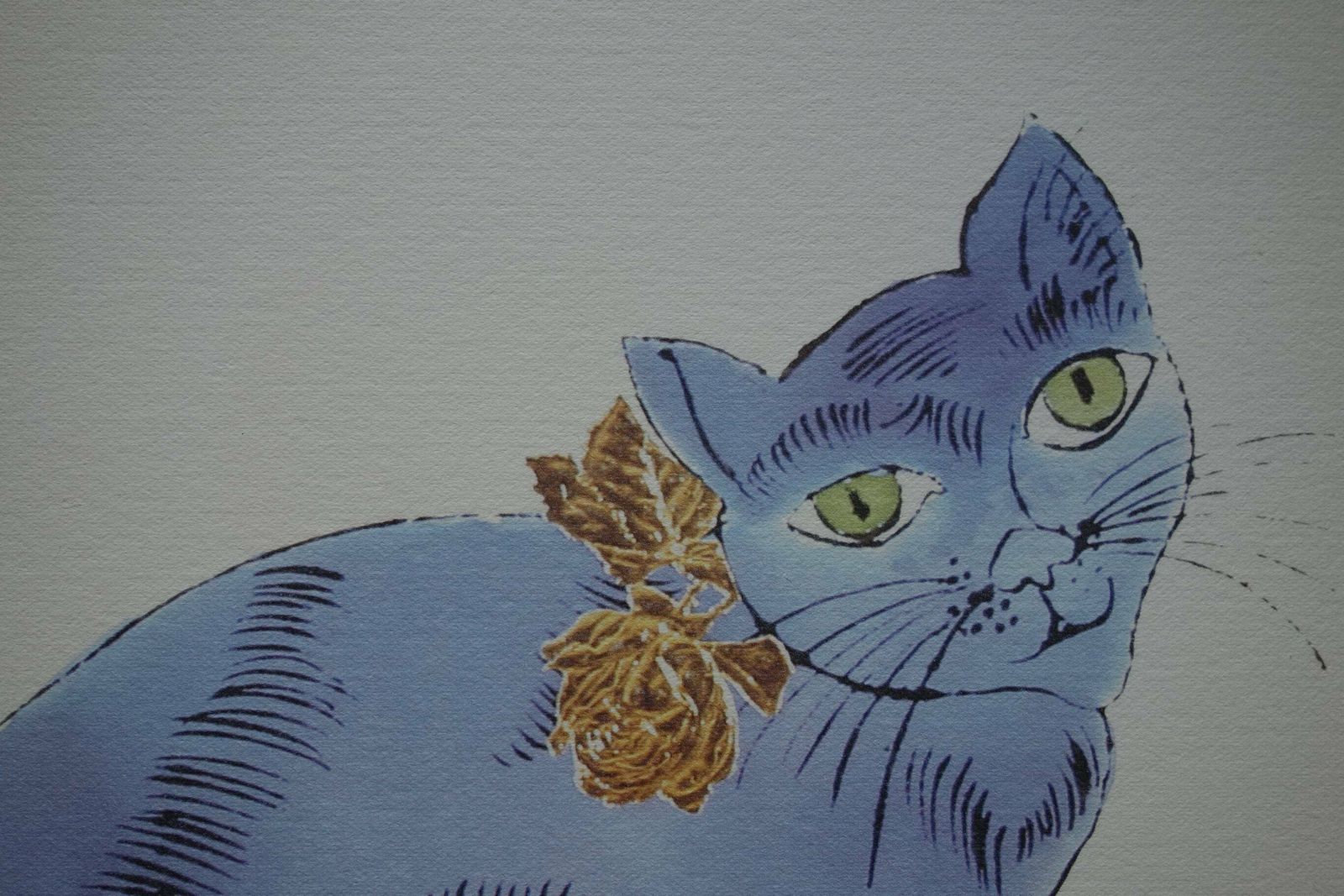 Fine Pop Art Limited Edition Print   Illustration   Cat, Andy Warhol, Signed & Numbered photo 184.0