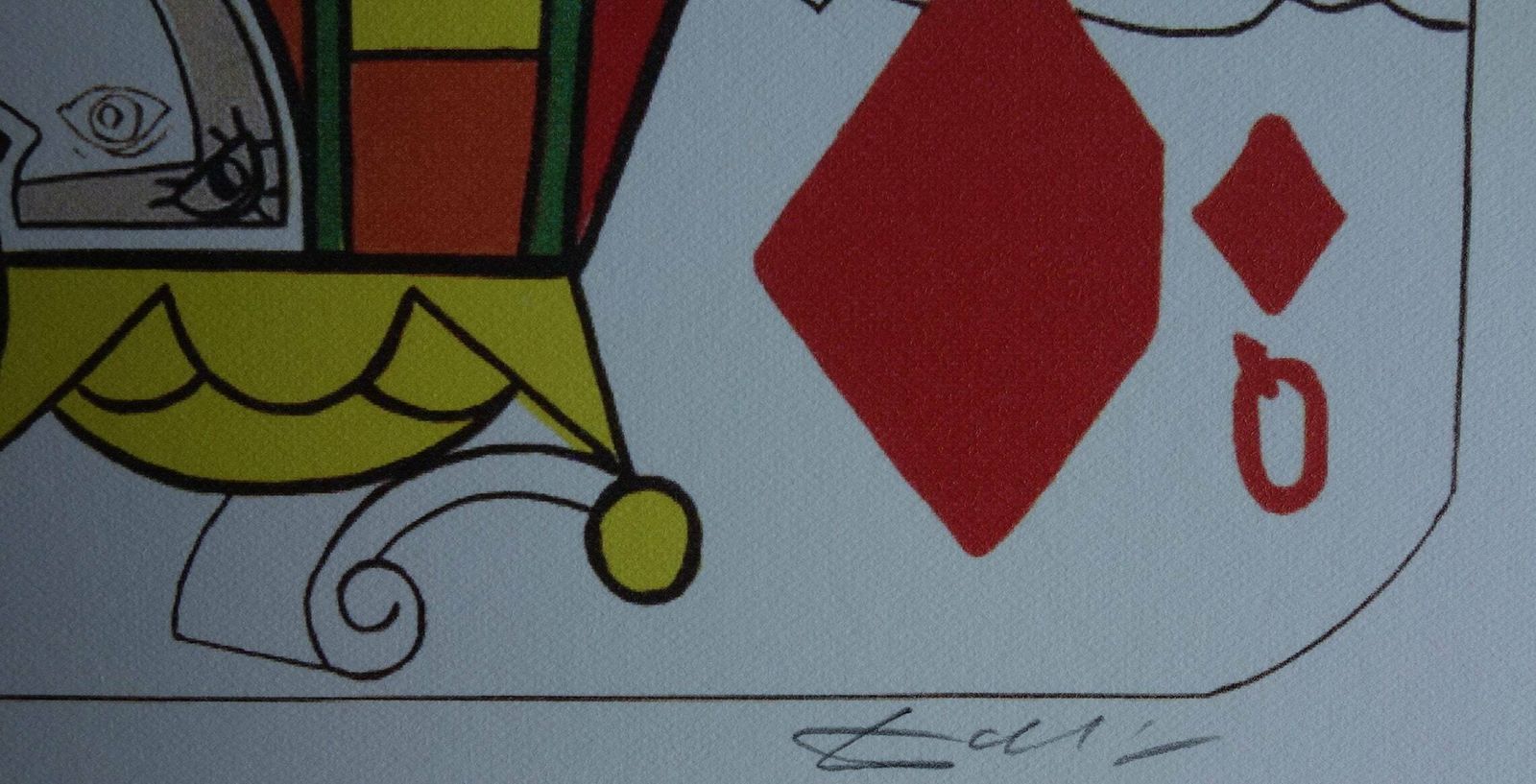 Fine Surrealist Limited Edition Print, Surreal Playing Cards   Queen   Diamonds, Salvador Dali, Signed & Numbered In Pencil photo furniture