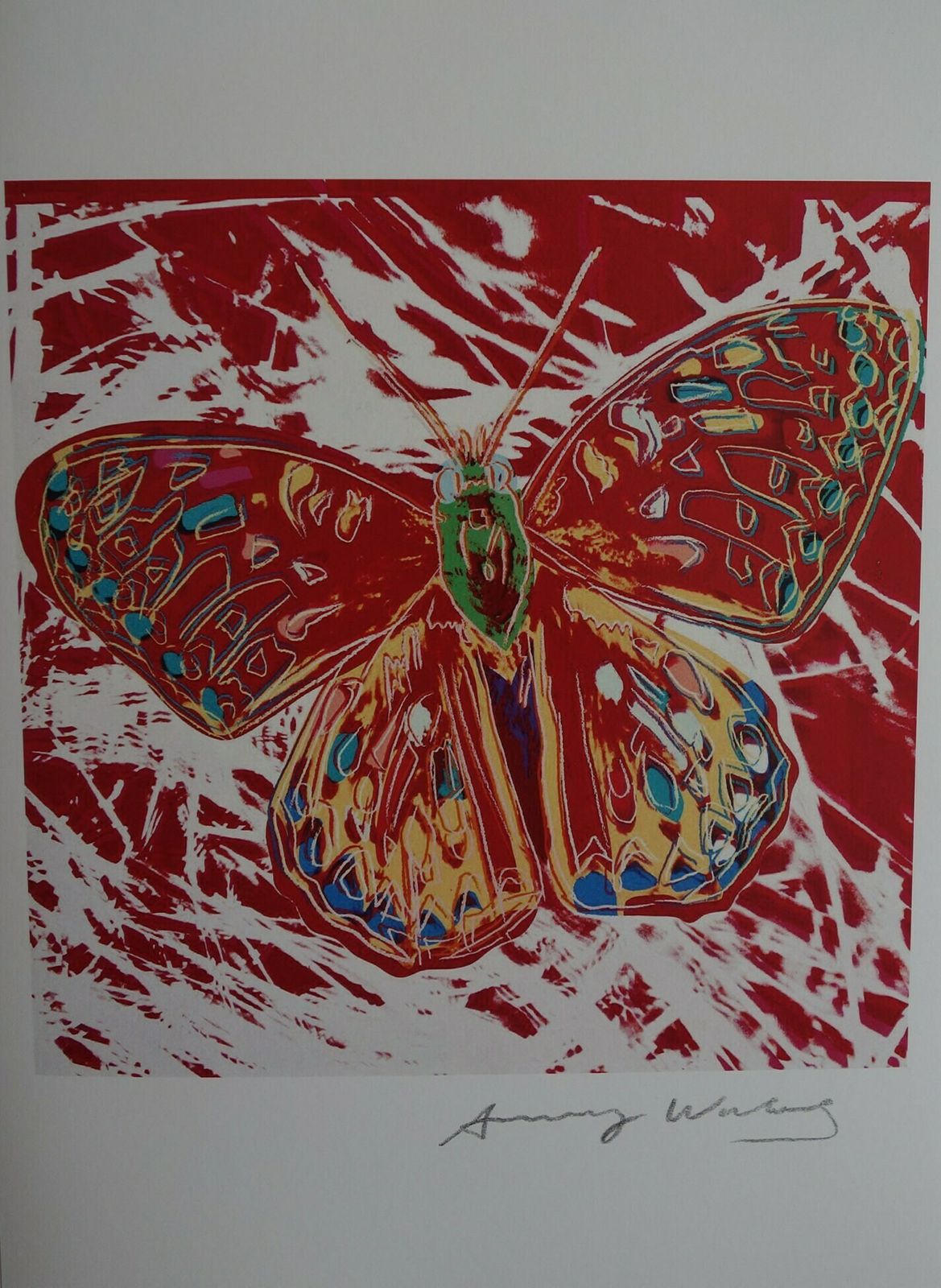 Fine Pop Art Limited Edition Print   Animal Series   Butterfly, Andy Warhol, Signed & Numbered