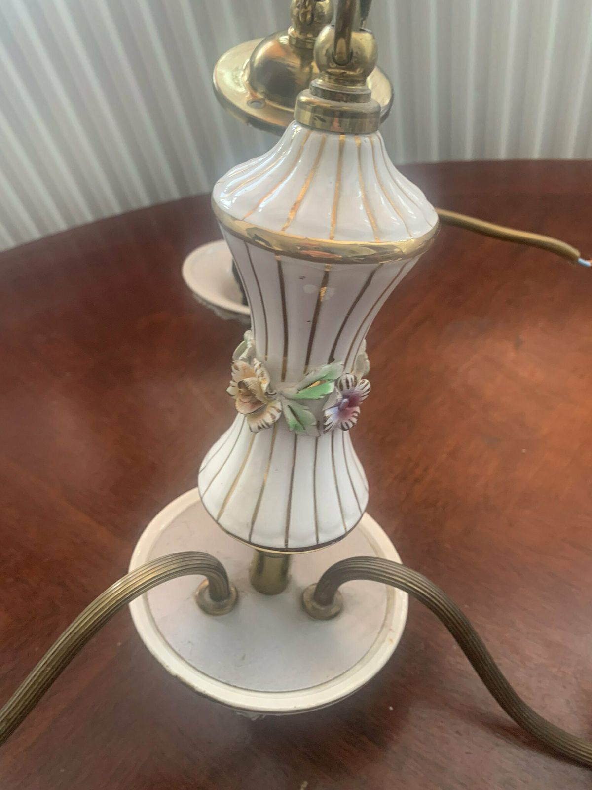 photo for sale Vintage 50s Ceramic ‘Capodimonte Style ‘ Kitsch Chandelier & Two Matching Wall Lights/Sconces.