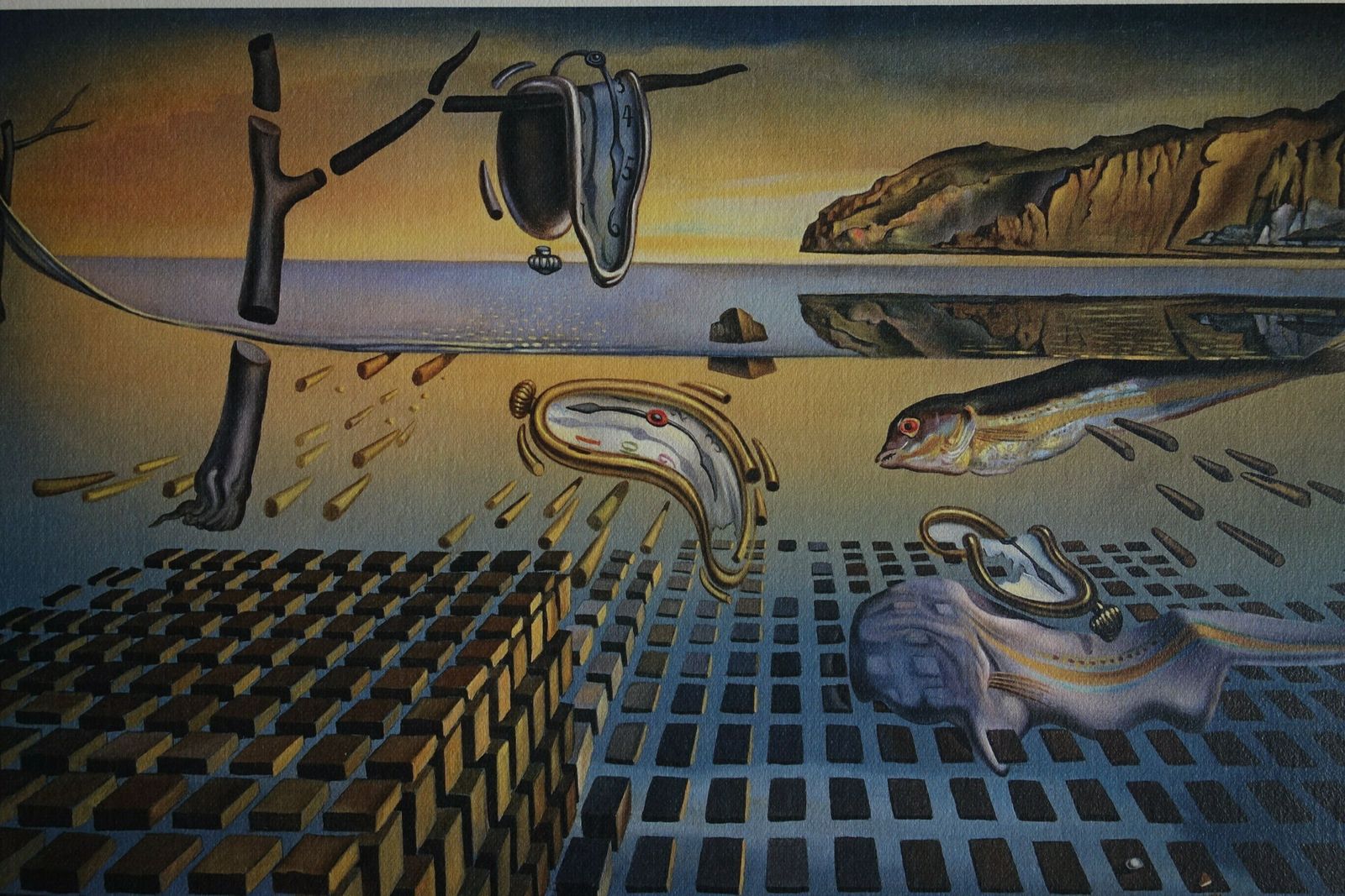 Fine Surrealist Limited Edition Print, Soft Watch, Salvador Dali, Signed & Numbered In Pencil photo for sale