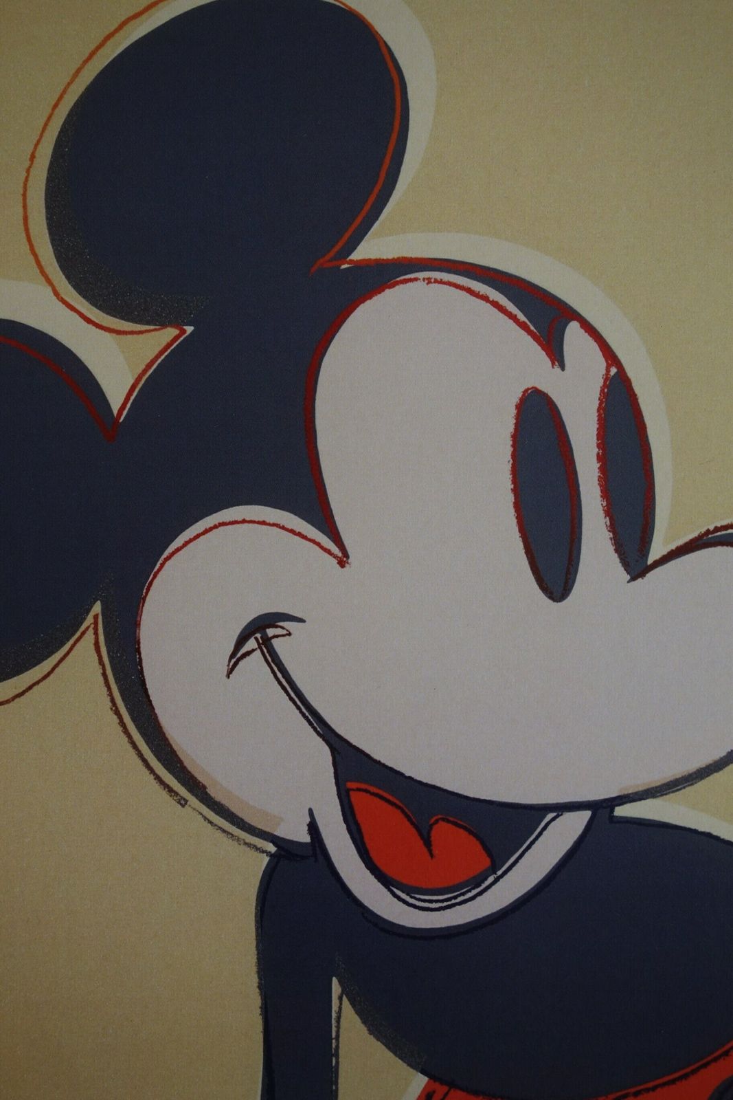 Fine Pop Art Limited Edition Print   Mickey Mouse, Andy Warhol, Hand Signed & Numbered, With Estate Stamp photo for sale