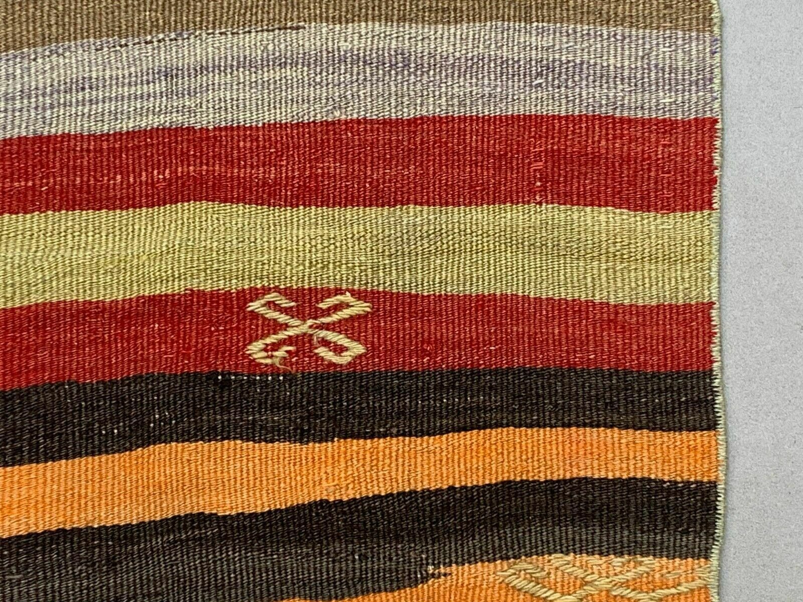 Old Turkish Narrow Kilim Runner 347x49 Cm Shabby Chic, Vintage Kelim photo 325.0